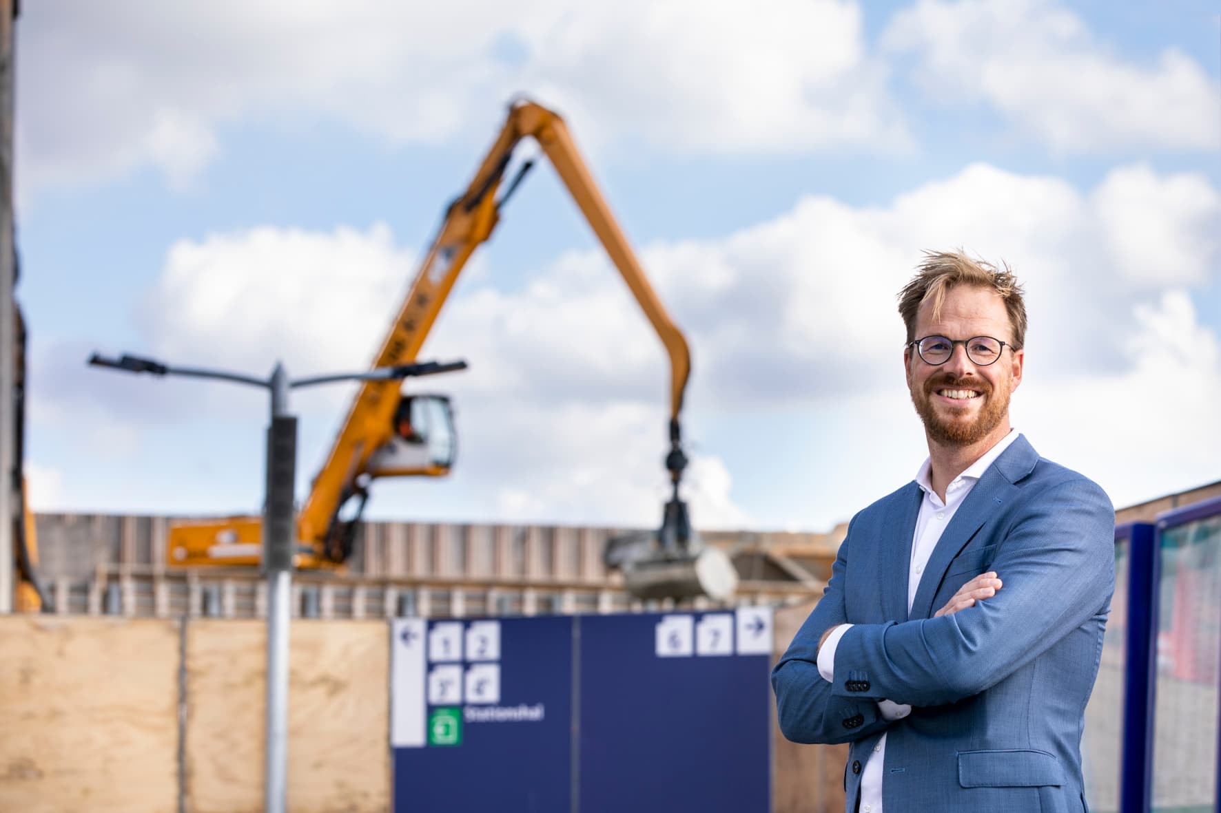 Afbeelding Rik van Niejenhuis bij de verbouwing van het hoofdstation