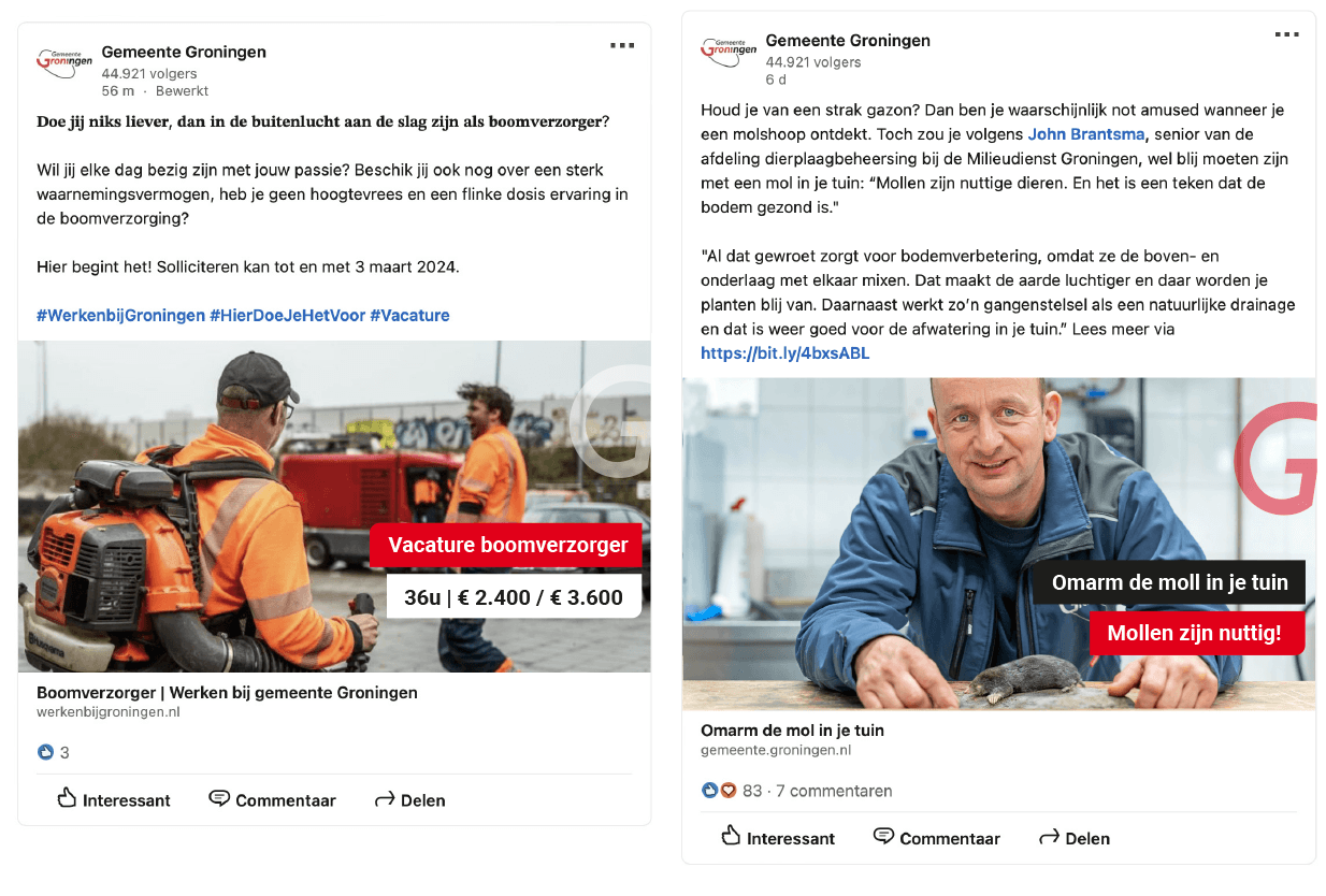 Voorbeeld social media 2