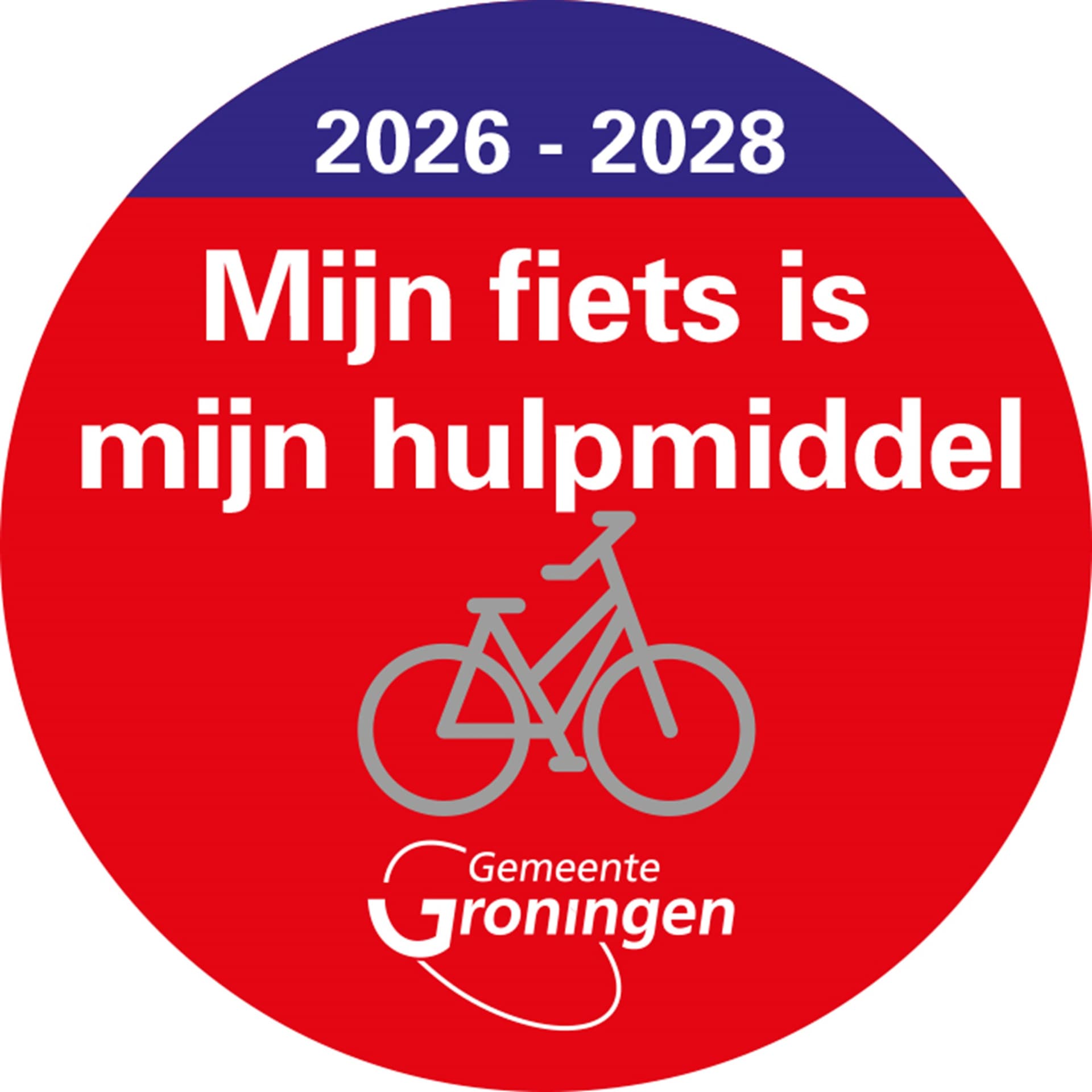 Fietssticker gehandicapten