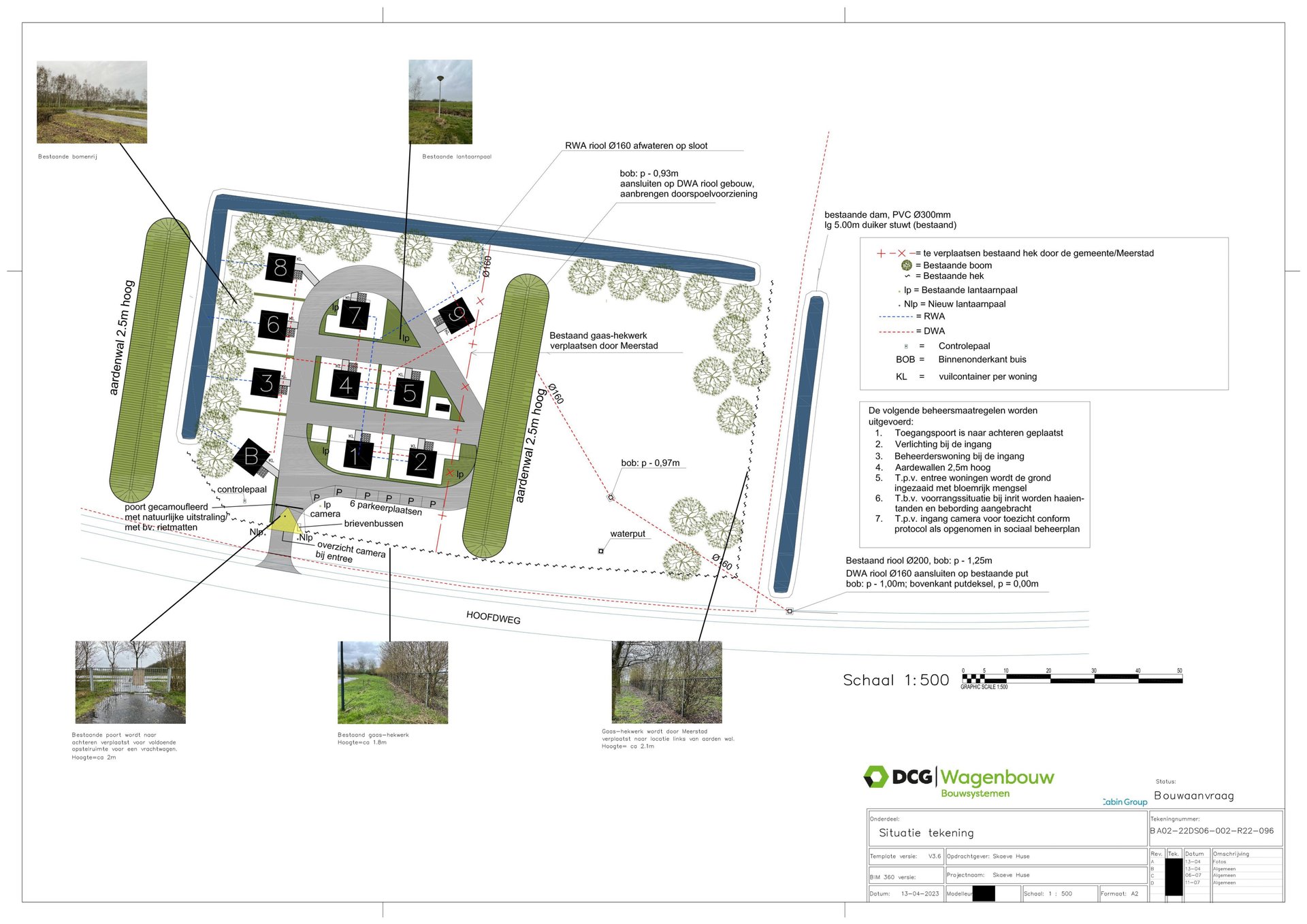 Plattegrond nieuwe woonvorm aan hoofdweg