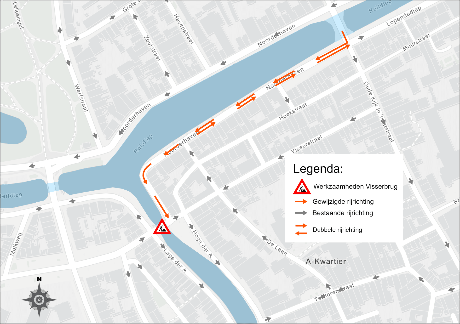 Omleidingen voor autoverkeer