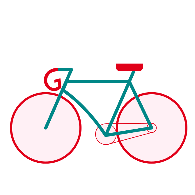Voorbeeld illustratie fiets