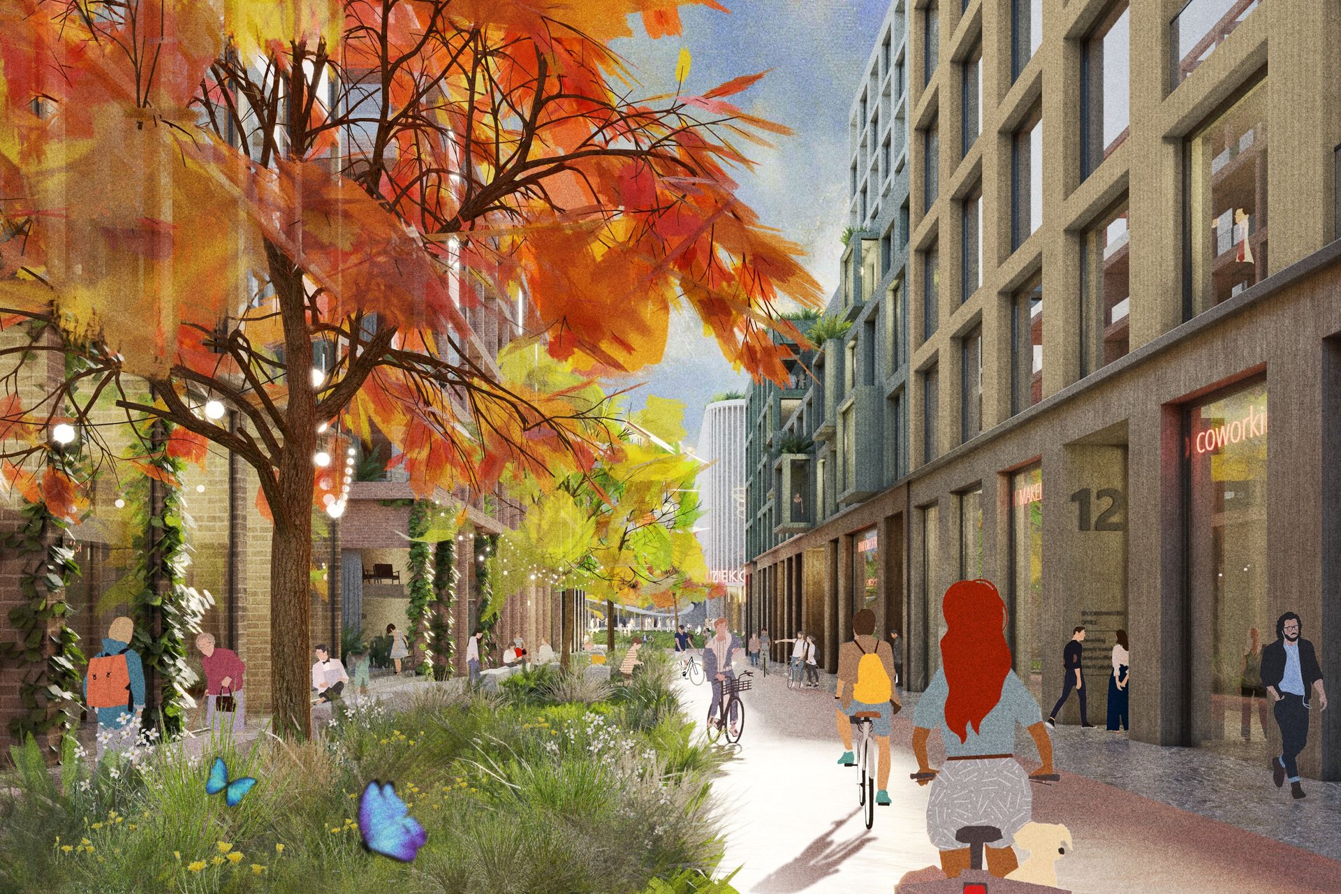 Impressie woonstraat Spoorkwartier