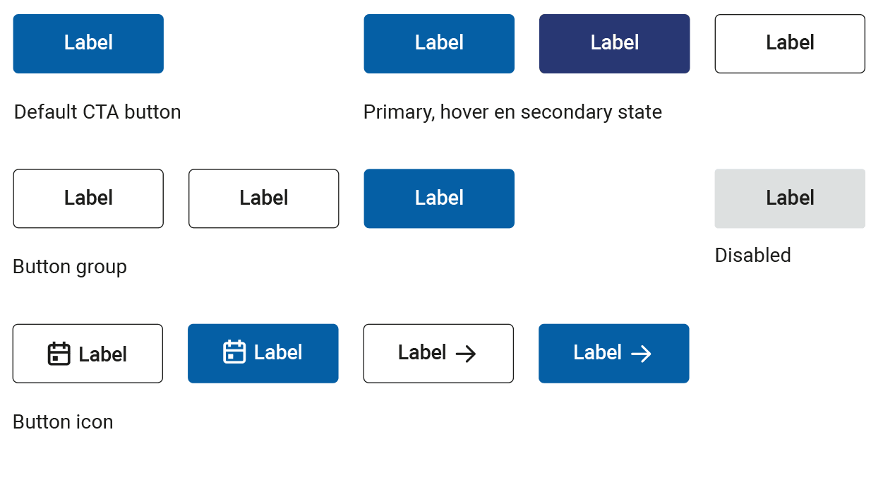 Voorbeelden buttons website