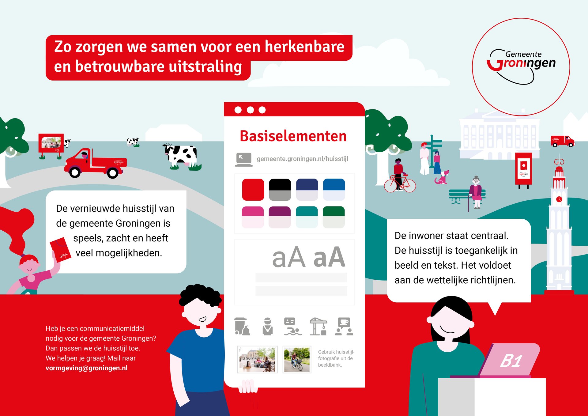 Voorbeeld infographic in de huisstijl