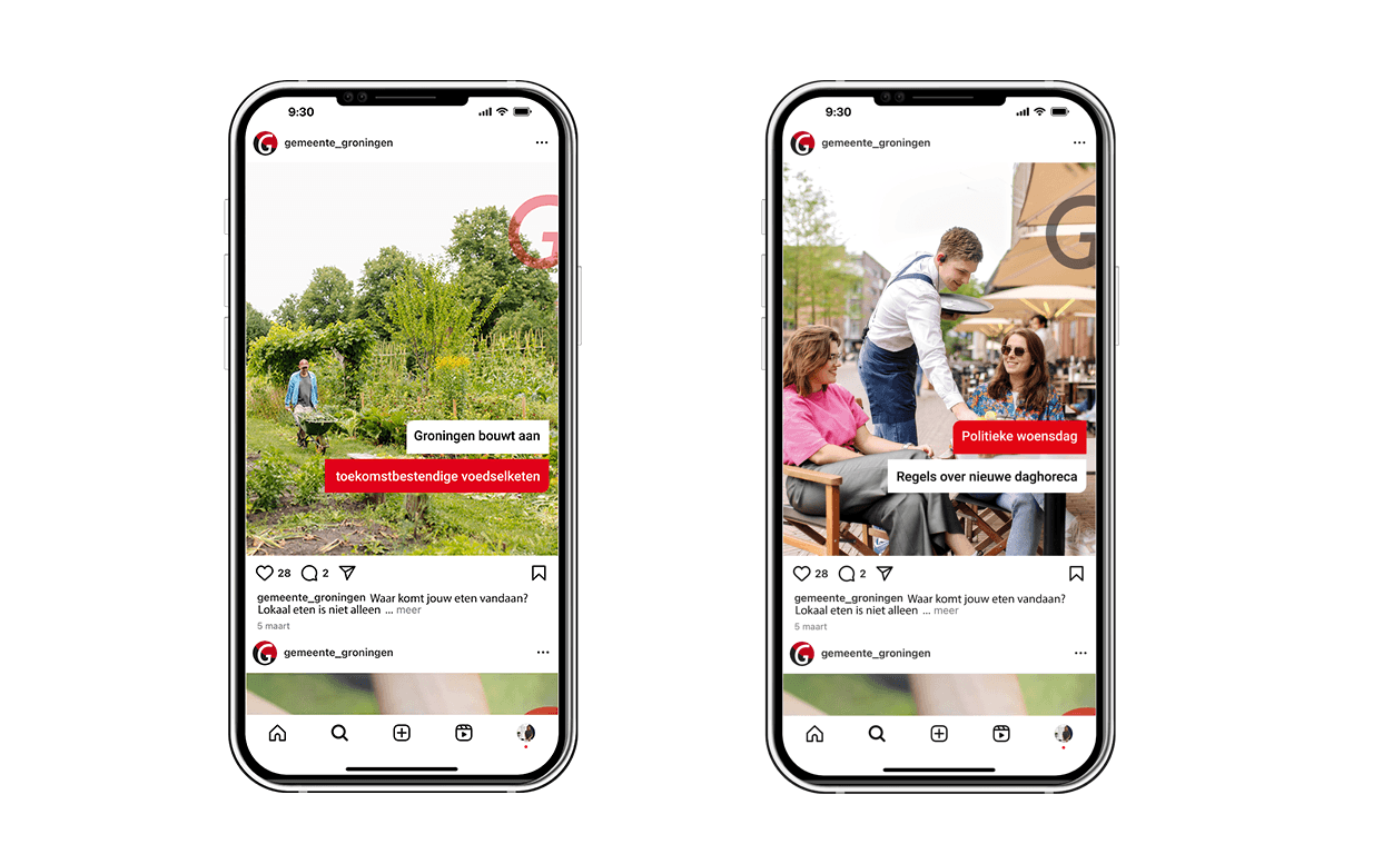 Voorbeelden online instaberichten 