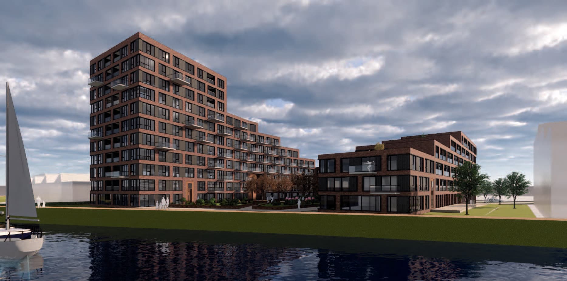 Ontwerp Dykstaete aan de Reitdiepzone in Groningen