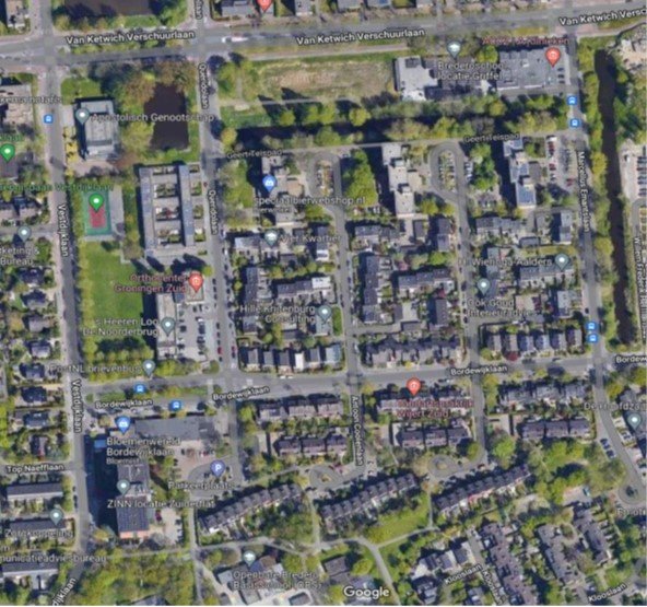 Omgeving Brederoschool locatie Griffel