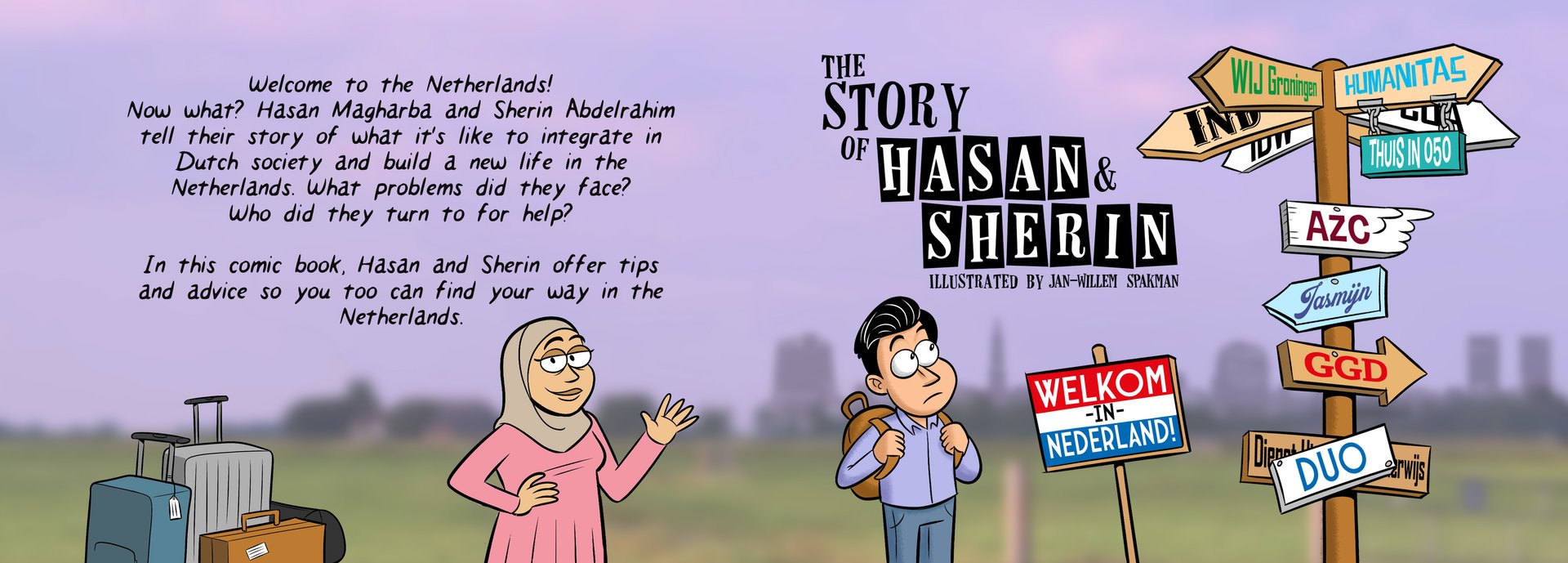 Cover Boekje van Hasan en Sherin