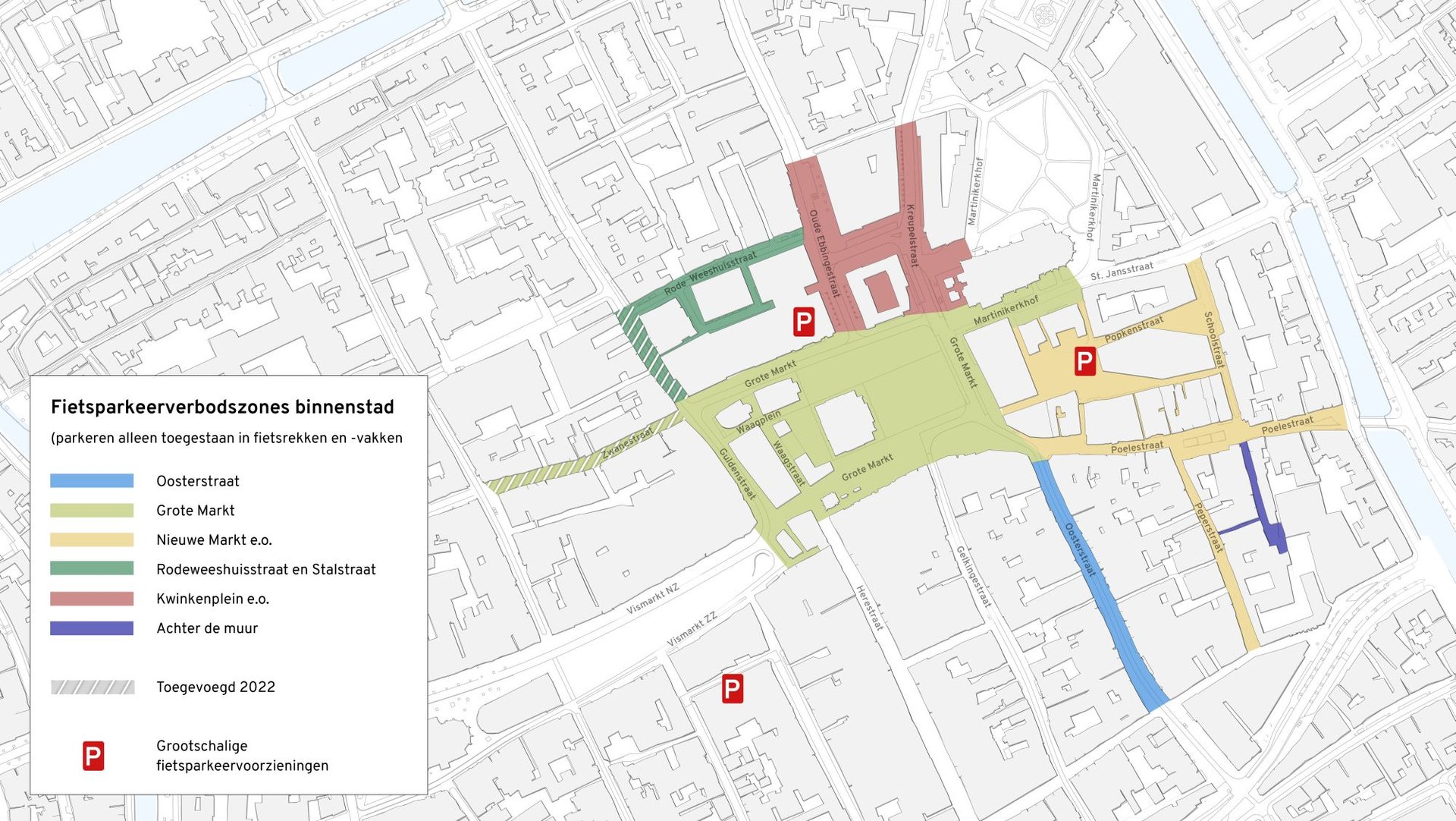 Fietsparkeergebied omgeving Grote Markt