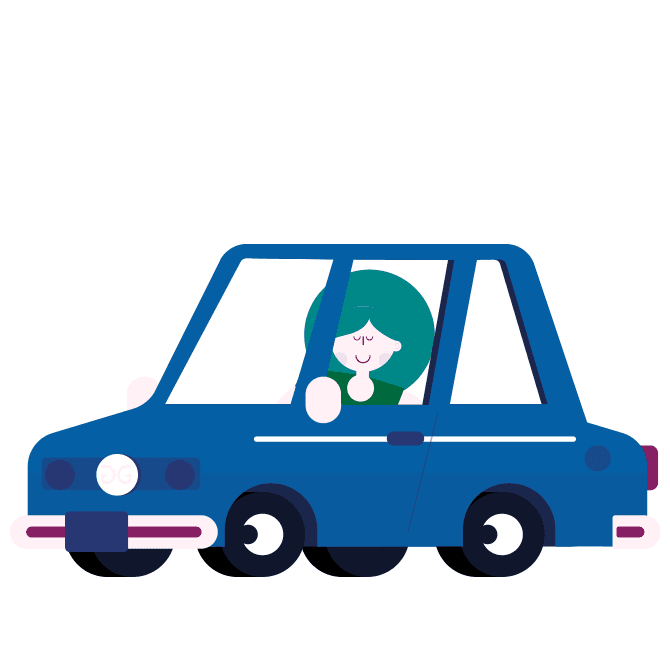 Voorbeeld illustratie auto