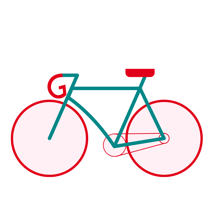 Voorbeeld illustratie fiets